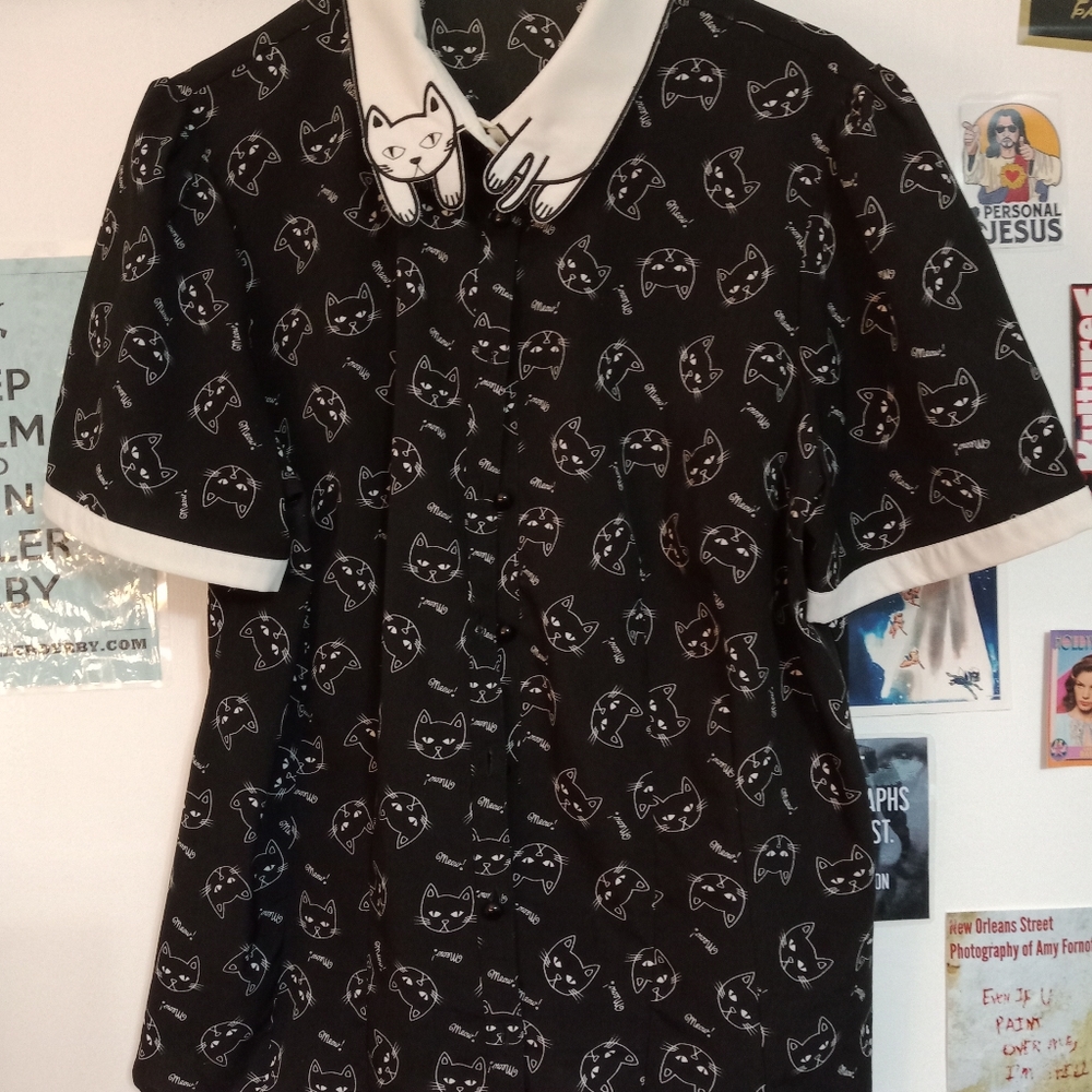 Hell Bunny kitty shirt size 2X